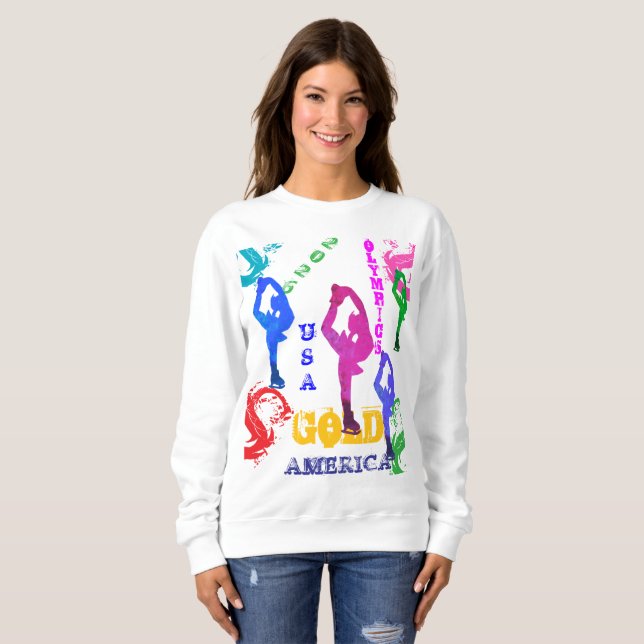 CAMISETA PATINAÇÃO NO GELO OLÍMPICO (Frente Completa)