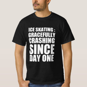 Camiseta Patinação no gelo : queda graciosa desde o primeir