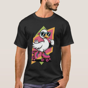Camiseta Patinação Retro Silly Goose Meme Engraçado