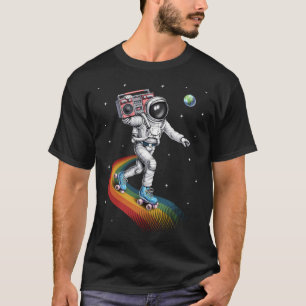 Camiseta Patinação sobre Rodas de Astronauta