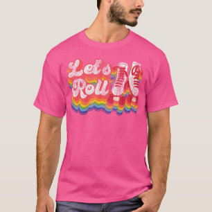 Camiseta Patinação Sobre Rodas Legal Garota De Skate 1970S