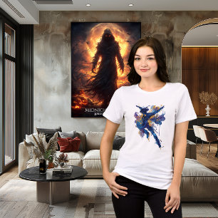 Camiseta Patinador Artístico Abstrato Tinta Fluida Aquare