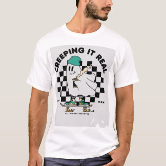 Camiseta Patinador de desenho em estilo moderno - design en