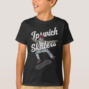 Camiseta Patinador de Ipswich Skateboard Divertido Humor de