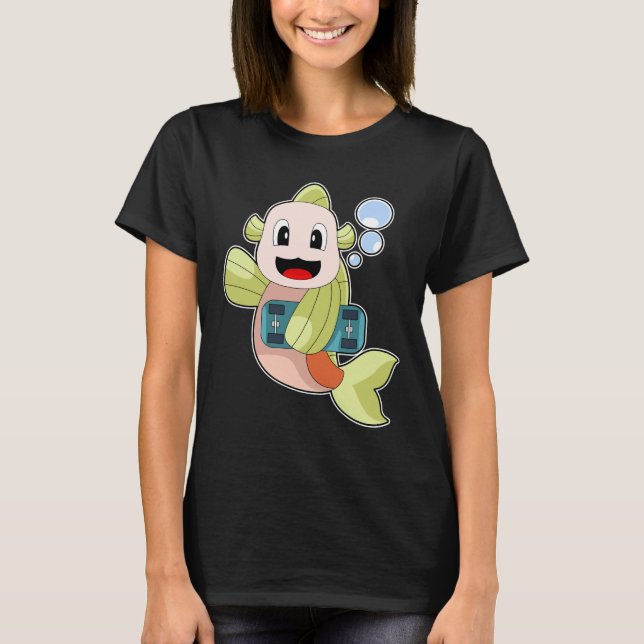 Camiseta Patinador de Peixes (Frente)