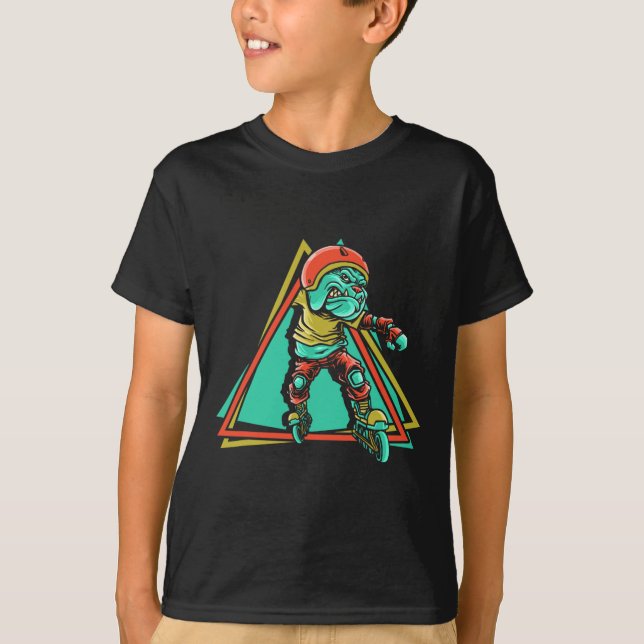 Camiseta Patinador de Rodas Inline Patinação  (Frente)