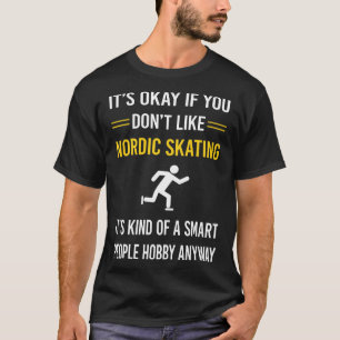 Camiseta Patinador de Skate de Pele Nórdica do Smart Pessoa