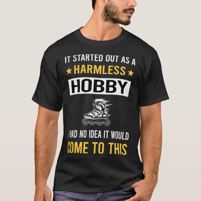 Camiseta Patinador de Skate Inline Hobby Inerente (Frente)
