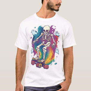 Camiseta Patinador Esqueleto