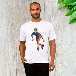Camiseta Patinador Inline Legal Arte Retro em Patins