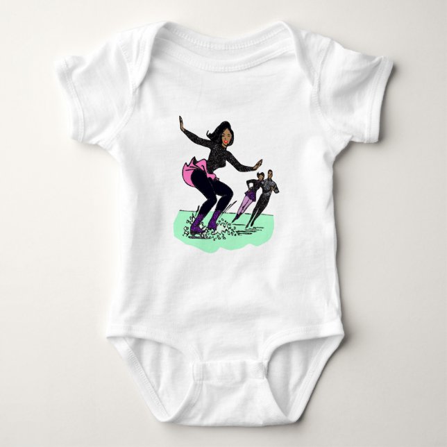 Camiseta patinador preto (Frente)
