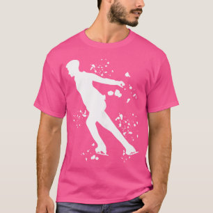 Camiseta Patinadora artística Patinação Colorida Raparigas