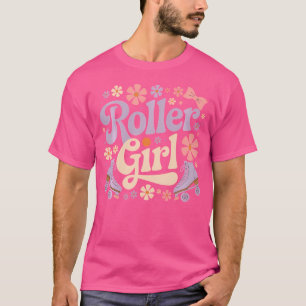 Camiseta Patinadora de Roda Menina Patins de Roda 80 70S 90
