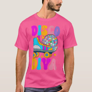 Camiseta Patinadora Disco Diva Skate Girl 70S