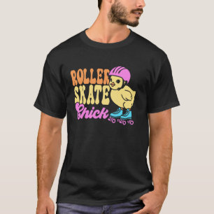 Camiseta Patinadora Legal de Patins de Roda Galinha Retro d