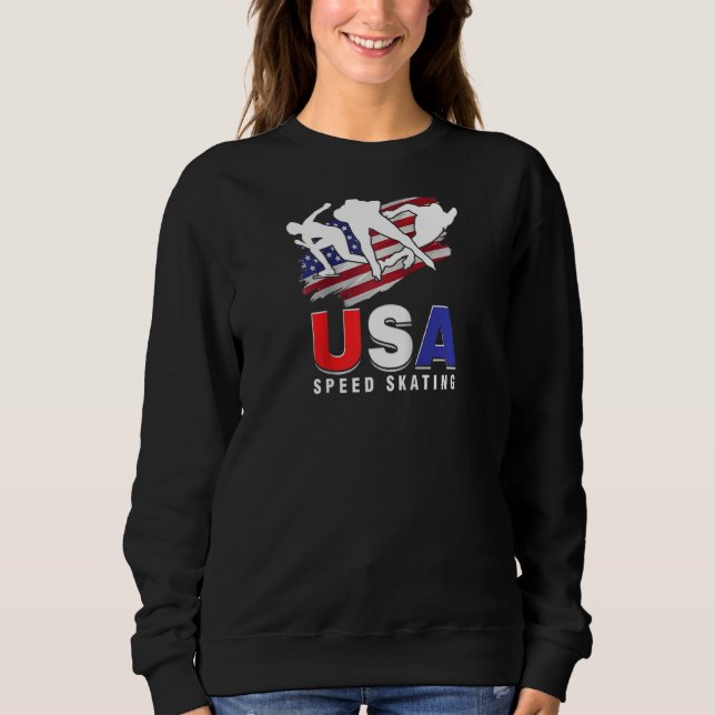 Camiseta Patinadores De Patinagem De Skate De Gelo Usa Velo (Frente)
