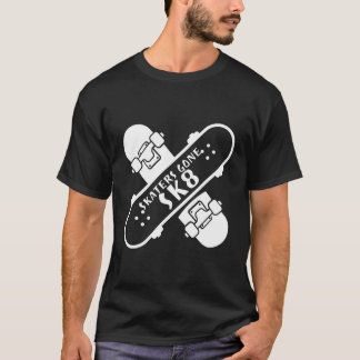 Camiseta Patinadores Desapareceram Para O Skateboarder Ou L