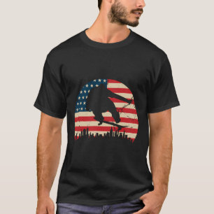 Camiseta Patinadores Diversão De Bandeira Dos Eua Gift Teen