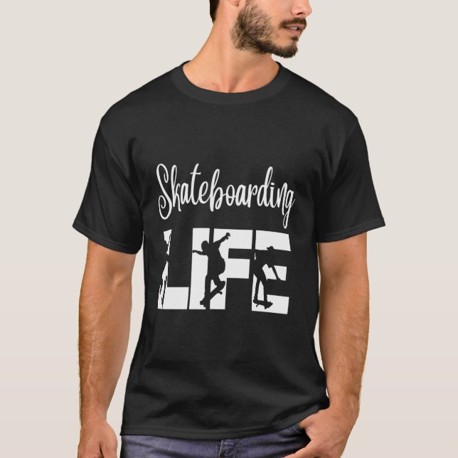 Camiseta Patinadores Divertidos Com Presente Para O Skatebo (Frente)