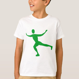 Camiseta Patinagem no gelo - verde de grama