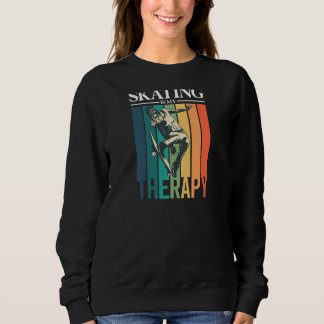 Camiseta Patinar É Minha Rapariga De Pateador De Terapia