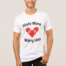 Camiseta  Patine Mais Preocupe Menos - Patinação Divertida