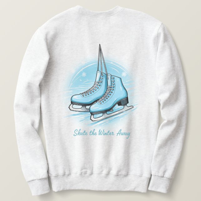 Camiseta Patine O Inverno Inteiro (Verso do Design)