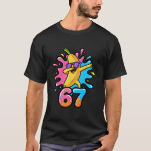 Camiseta Patinete de Banana Engraçada 67 Crianças 67 Dias d