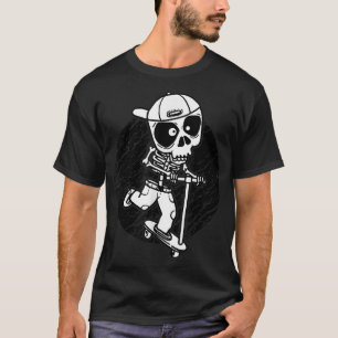 Camiseta Patinete de dublagem do patinete de dublagem do Sk