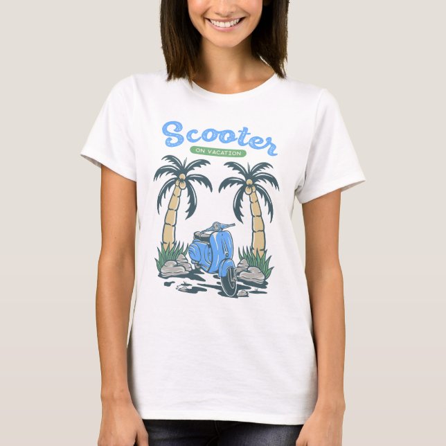 Camiseta Patinete de Férias (Frente)
