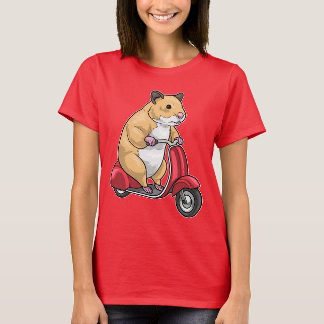 Camiseta Patinete de Hamster (Frente)