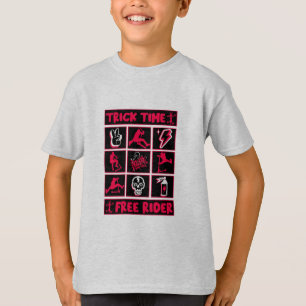 Camiseta Patinete de truques de estilo livre