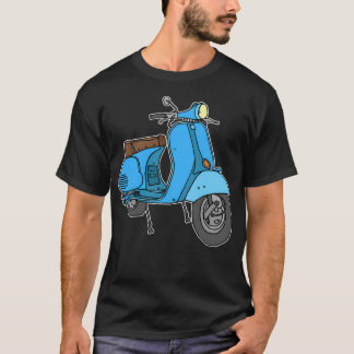 Camiseta Patinete do motor azul