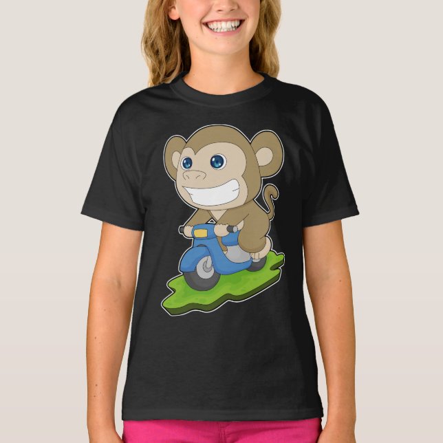 Camiseta Patinete macaco (Frente)