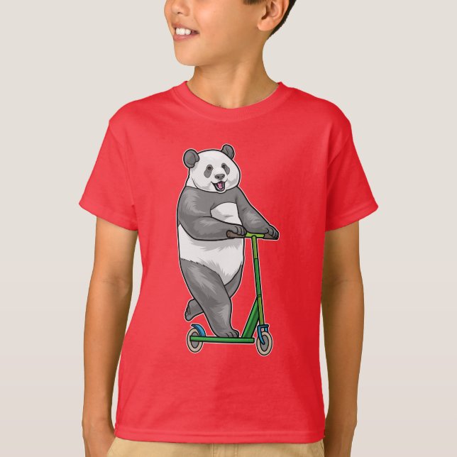 Camiseta Patinete Panda (Frente)