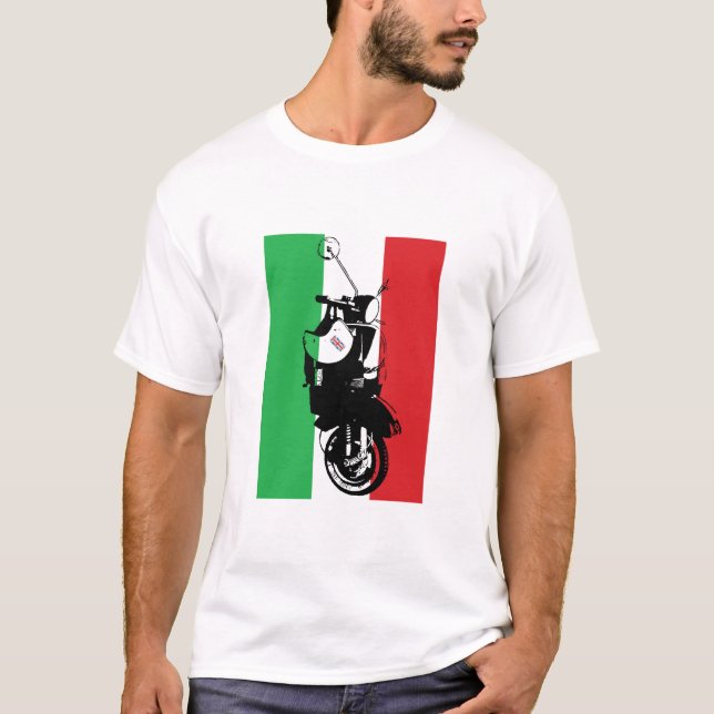 Camiseta Patinete retro de Moto | (Frente)