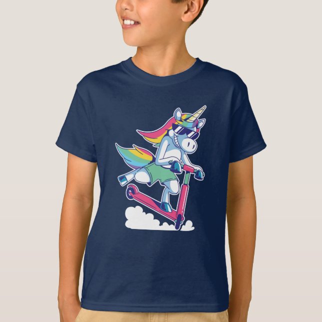 CAMISETA PATINETE UNICORN (Frente)