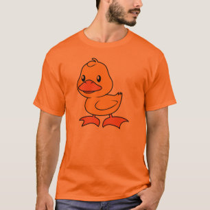 Camiseta Patinho amarelo bonito feliz