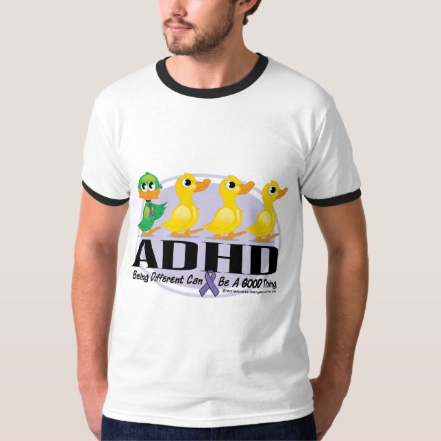 Camiseta Patinho feio de ADHD (Frente)
