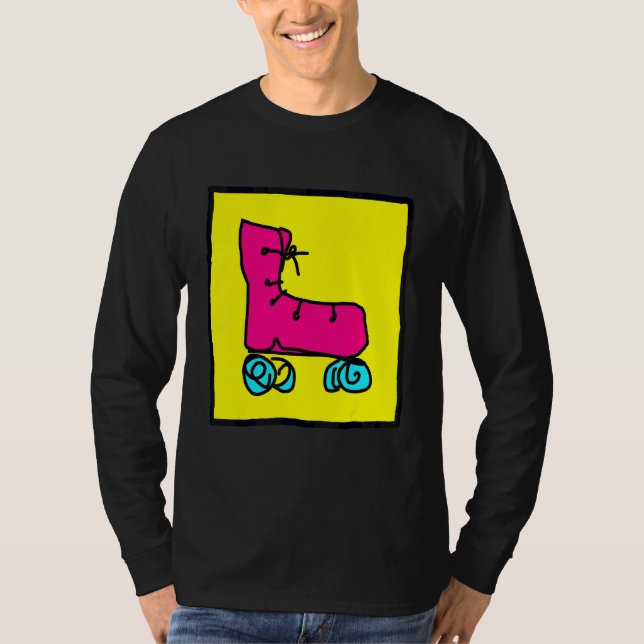 Camiseta Patins Coloridos Divertidos (Frente)