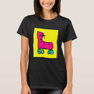 Camiseta Patins Coloridos Divertidos