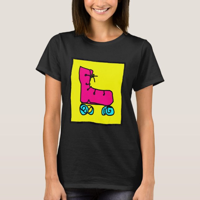 Camiseta Patins Coloridos Divertidos (Frente)
