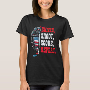 Camiseta Patins de Hóquei no Gelo Shooy Pontuação Repetir J