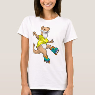 Camiseta Patins em linha Esportes de patins em linha Patins