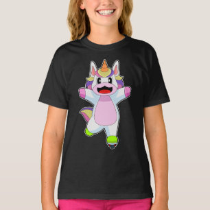 Camiseta Patins em linha Unicórnio