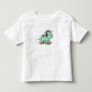 Camiseta patins Triceratops Roller para Crianças