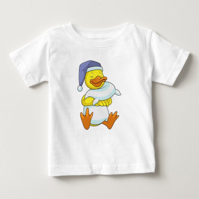 Camiseta Pato a dormir com o Nightcap (Frente)