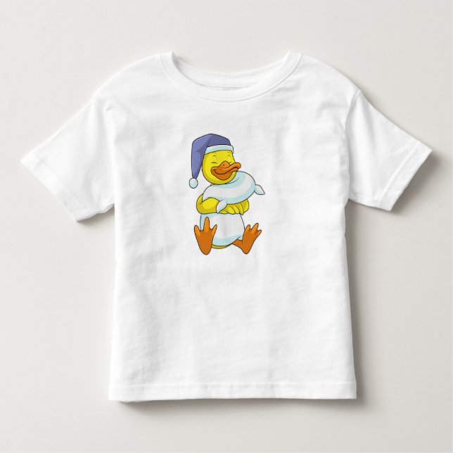 Camiseta Pato a dormir com o Nightcap (Frente)