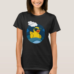 Camiseta Pato Amante de Óculos de Sol Legais Pato de Borrac