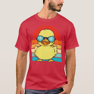 Camiseta Pato Amarelo legal nos óculos escuros dos anos 70
